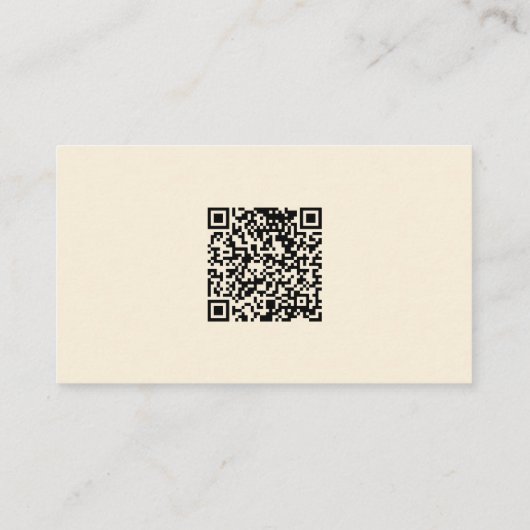 Carte D'accompagnement Boho minimal Sunshine Beige QR Code Baby Registry (Dos)