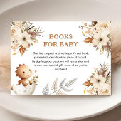 Carte D'accompagnement Boho Neutral Dinosaur Baby showers Livres Pour Béb