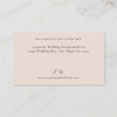 Carte D'accompagnement Boho Neutre Rustique Détails Floral S2- Beige (Dos)