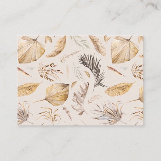 Carte D'accompagnement Boho Nursery Modern Elegant Baby shower Book (Dos)