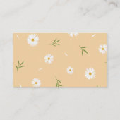 Carte D'accompagnement Boho Orange Daisies Baby shower Livres Pour Bébé (Dos)