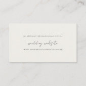 Carte D'accompagnement Boho Palm Voilier Seascape Mariage Website (Dos)