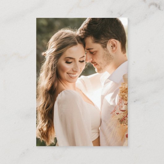 Carte D'accompagnement Boho Pampas Grass Beige Mariage Website QR Code (Dos)