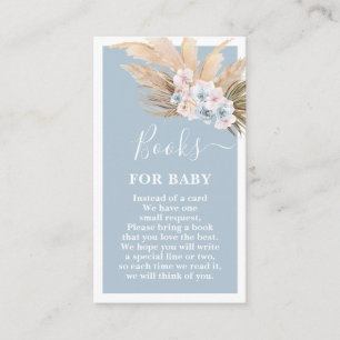 Carte D'accompagnement Boho Pampas Grass Books for baby Card