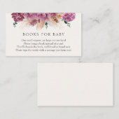 Carte D'accompagnement Boho Pampas Grass Books for Baby insert card (Devant / Derrière)