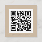 Carte D'accompagnement Boho Pampas Grass QR Code Mariage RSVP (Dos)