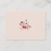 Carte D'accompagnement Boho Pink Floral Books For Baby (Dos)