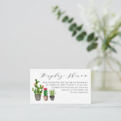 Carte D'accompagnement Boho Potted Succulents et Cactus Display Show (Debout devant)