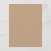 Carte D'accompagnement Boho Protea Pampas Grass Floral Détails du Mariage (Dos)