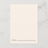 Carte D'accompagnement Boho Rainbow Diaper Raffle Card – Watercolor (Dos)