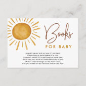Carte D'accompagnement Boho Ray of Sunshine Livres pour bébé (Devant)