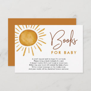 Carte D'accompagnement Boho Ray of Sunshine Livres pour bébé