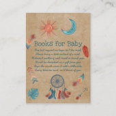 Carte D'accompagnement Boho Retro Sun Moon Baby shower Livres pour bébé (Devant)