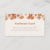 Carte D'accompagnement Boho Retro Super Floral Girl (Devant)