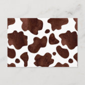 Carte D'accompagnement Boho Rose Floral Highland Livres Pour Bébé (Dos)