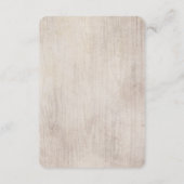 Carte D'accompagnement Boho Rustic Floral Information Card (Dos)