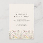 Carte D'accompagnement Boho Rustic Wedding with Wildflowers (Devant)