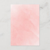 Carte D'accompagnement Boho rustique aquarelle Mariage en terre cuite (Dos)