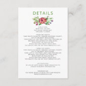 Carte D'accompagnement Boho Rustique Succulent Cactus Mariage de verdure (Devant)