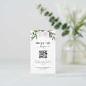Carte D'accompagnement Boho Script Evergreen Wedding Share The Love (Debout devant)