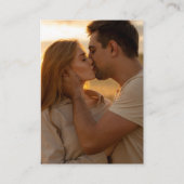 Carte D'accompagnement Boho Script Moderne Code QR Photo RSVP Mariage (Dos)