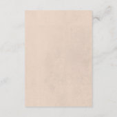 Carte D'accompagnement Boho séché Floral Frame Blush Détails du Mariage (Dos)