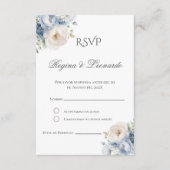Carte D'accompagnement Boho Spanish Wedding RSVP Card (Devant)