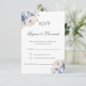 Carte D'accompagnement Boho Spanish Wedding RSVP Card (Debout devant)