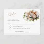 Carte D'accompagnement Boho Spanish Wedding RSVP Card (Devant)