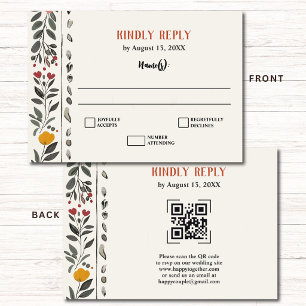 Carte D'accompagnement Boho style de typographie ancienne Tarot de mariag