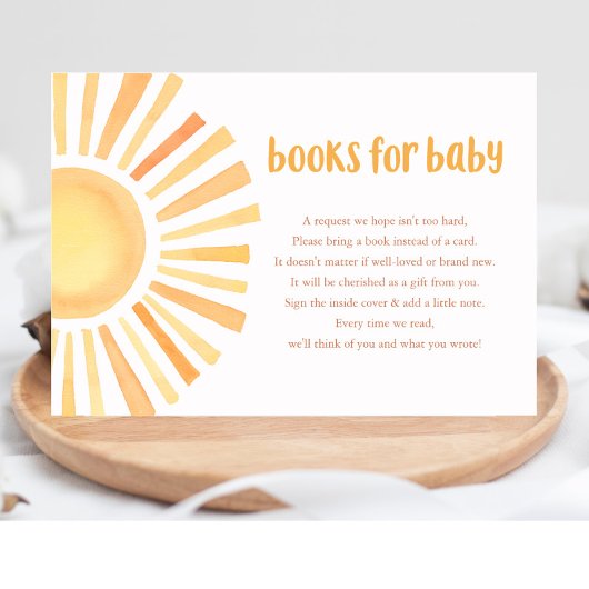 Carte D'accompagnement Boho sunshine tones muettes livres pour enceinte p