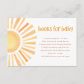 Carte D'accompagnement Boho sunshine tones muettes livres pour enceinte p (Devant)