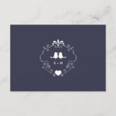 Carte D'accompagnement Boho Swirls (Couleur modifiable) Mariage Insertion (Dos)
