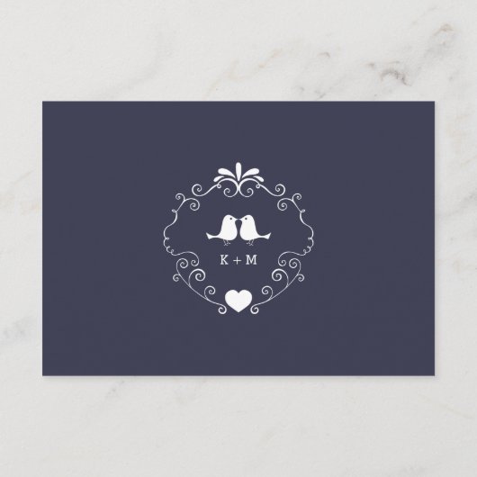 Carte D'accompagnement Boho Swirls (Couleur modifiable) Mariage Insertion (Dos)
