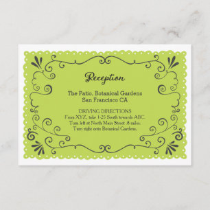 Carte D'accompagnement Boho Swirls, Curls, une bannière & Lovebirds Maria