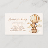 Carte D'accompagnement Boho Teddy Bear Baby showers Livres Pour Bébé (Devant)