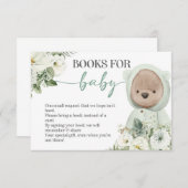 Carte D'accompagnement Boho Teddy Bear Bearly Wait Livres Pour Bébé (Devant / Derrière)