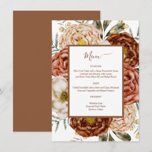 Carte D'accompagnement Boho Terracotta Budget Neutre