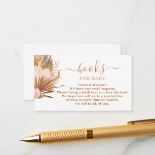 Carte D'accompagnement Boho Terracotta Livres pour Baby Card