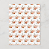 Carte D'accompagnement Boho Terracotta Pampas Grass Mariage Détails (Dos)