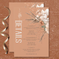Boho Terracotta Pêche & Crème Détails floraux