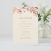 Carte D'accompagnement Boho Tropical Botanical | Calendrier ivoirien des  (Debout devant)