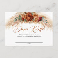 Boho tropical brûlé orange cuivre Daiper Raffle