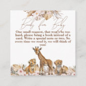 Carte D'accompagnement Boho Tropical Floral Girl Douche Demande de réserv (Devant)