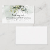 Carte D'accompagnement Boho verdure leters or leters réserver demande (Devant / Derrière)