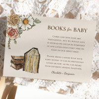 Boho Vintage Floral Baby showers Livres Pour Bébé