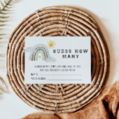 Carte D'accompagnement Boho Watercolor Rainbow Devine Combien