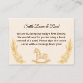 Carte D'accompagnement Boho Western Rocking Horse Livres Pour Baby Card (Devant)