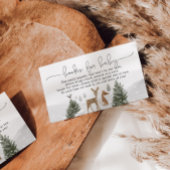 Carte D'accompagnement Boho Winter Boho Woodland Books for Enclôture Card