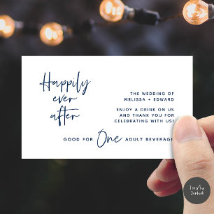 Carte D'accompagnement Boire Billet Adulte Boissons Heureusement Jamais A